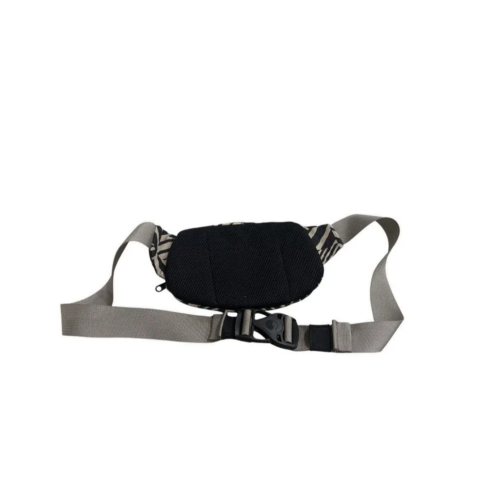 Kavu Spectator Waist Belt Bag Fanny Pack Pouch Canvas Lobby Tile Black
